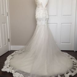 XS Lace Mermaid Wedding Dress