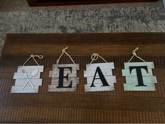 Farmhouse EAT Kitchen Wall Sign Set