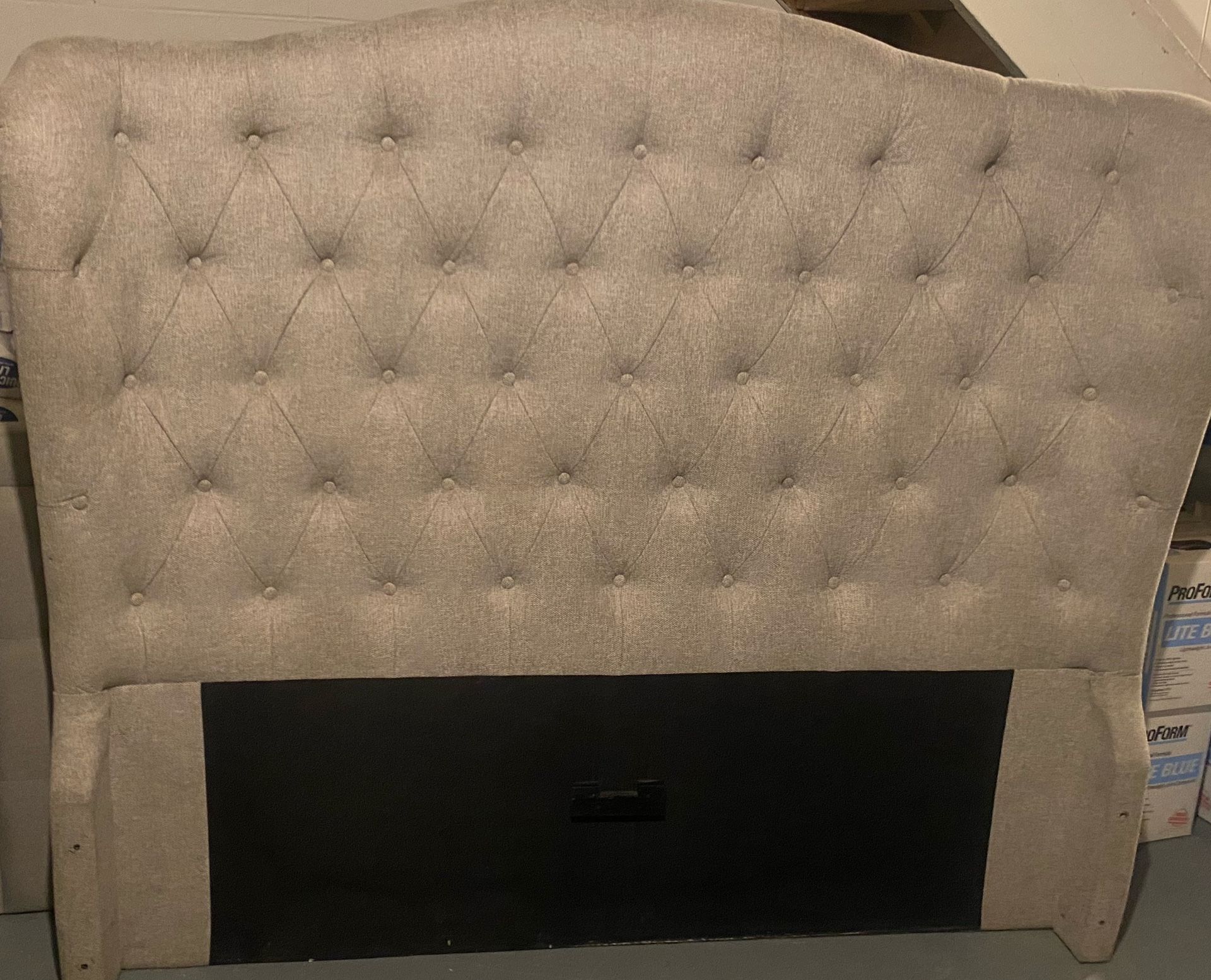 Princess Queen Size Headboard With USB Chargers On Both Sides