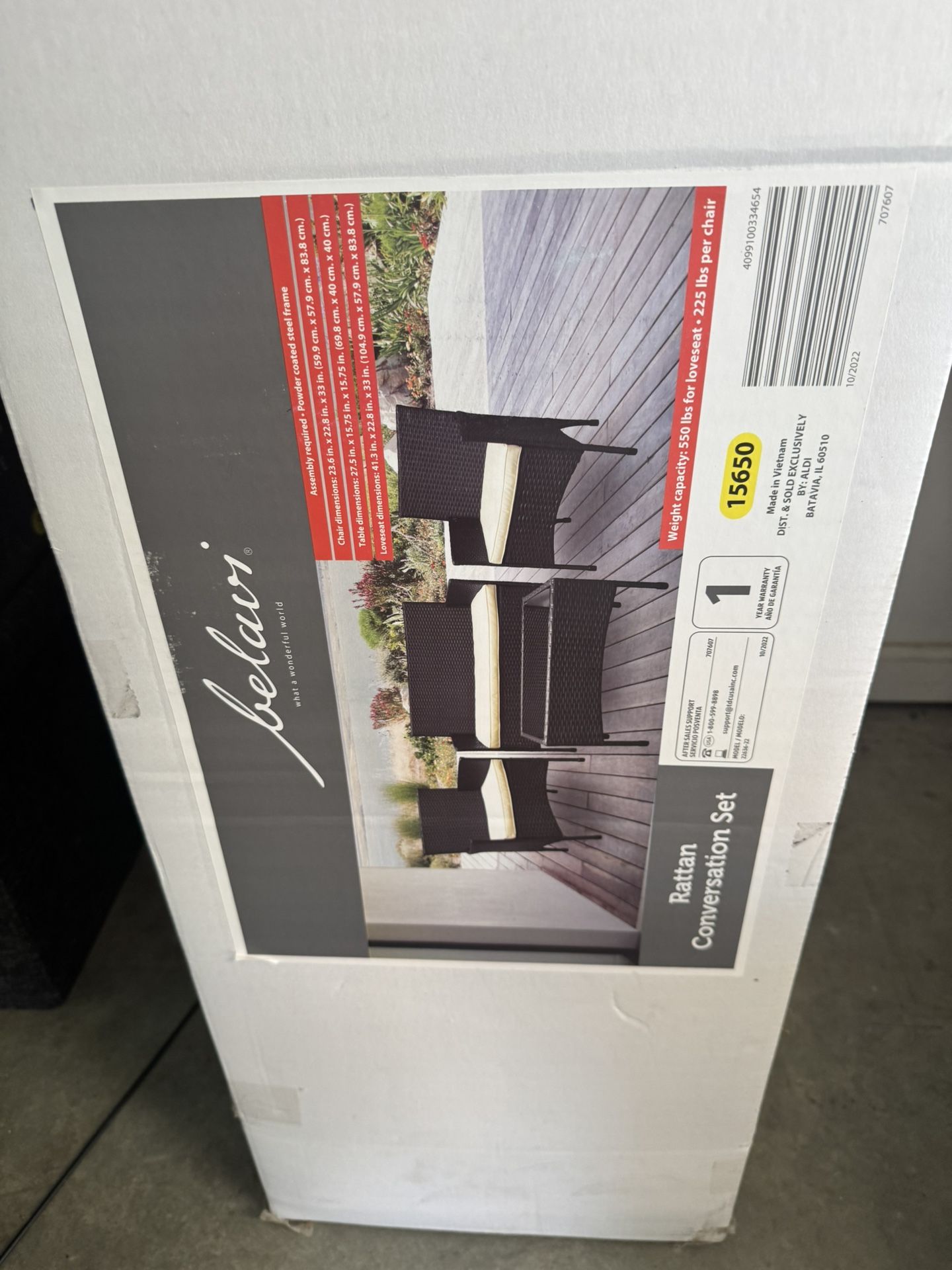 Rattan 4 Piece Patio Set