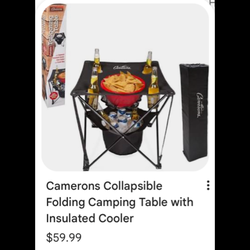 Camping table with cooler!