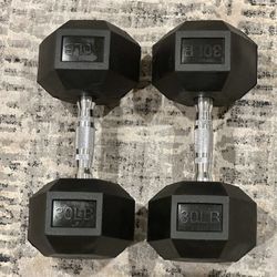 30 lbs Dumbbells set