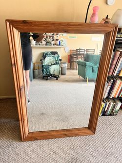 Wooden Mirror.