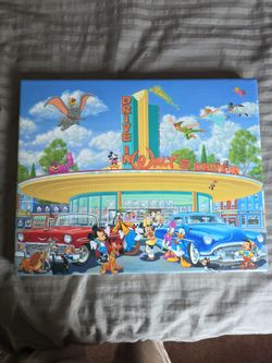 Disney Walt's Drive-In Canvas Wall Art