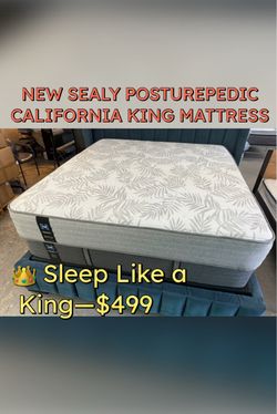 NEW SEALY POSTUREPEDIC CALIFORNIA KING MATTRESS