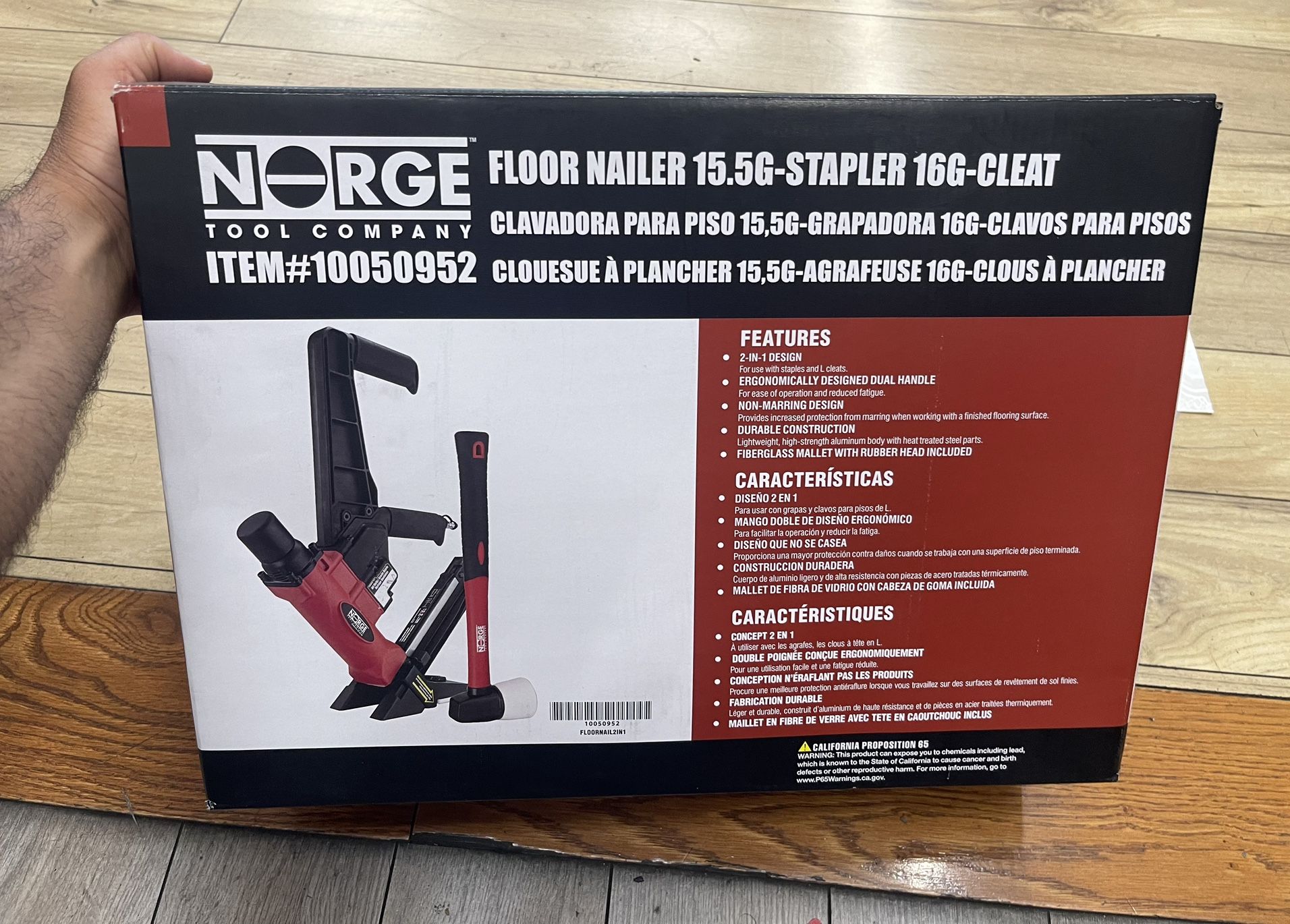 Brand New Norge Tool Company Floor Nailer and Stapler