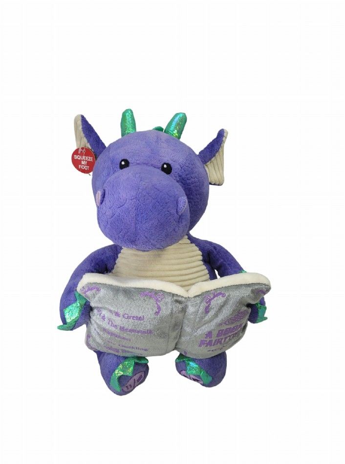 Cuddle Barn Dalton the Storytelling Dragon Animated Plush Tells 5-Stories 12" H