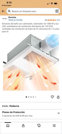 Doroino Montezenio 3-in-1 Bathroom Exhaust Fan Heater Light