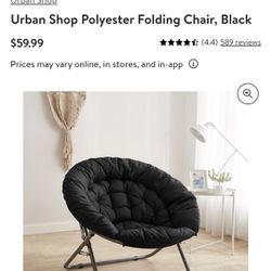 37" Oversized Saucer Chair I have black and grey 1 for $35 2 for $50