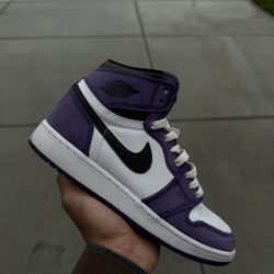 Jordan 1 Court Purple Suede Custom