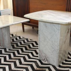 Delivery Available! Postmodern Gray Side Table and End Table