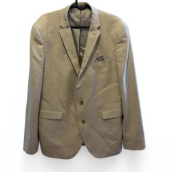Ivory 2 Button Blazer with 3 inside Pockets 