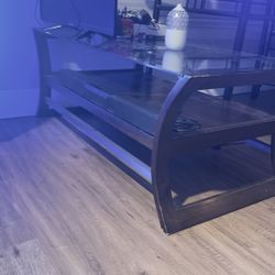 Tv Table With Glass Top