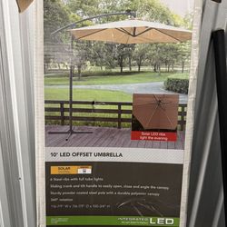 LED Light-Up Patio Umbrella – Great Condition