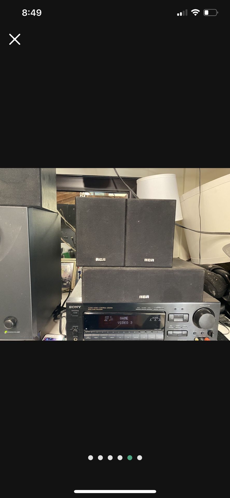 Sony Receiver And Speakers