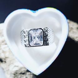 .925 Mexican Silver Ring Size 10 1/2 "