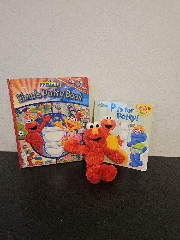 Elmo Potty Books And Stuffy