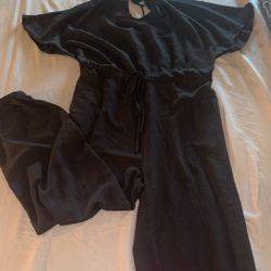 Black Pant Romper