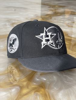 🚀Glow-In-The-Dark🚀 New Era 59FIFTY Houston Astros Fitted Hat 7 1/8 - Apollo 11 Space Shuttle