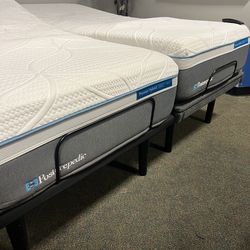 🔥Sealy split king adjustable set $899🔥