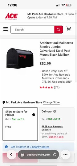 Stanley XL mailbox brand new