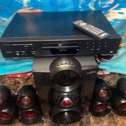 SUPER MEGA OFFER. TEAC CD-P650 Home Audio CD Player + sourond. The surround has a 5.1 befree 5 speakers you can connect it to the PC, TV, stereo USP o