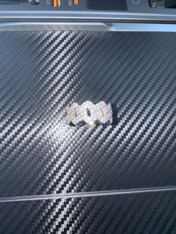 Iced out cuban ring