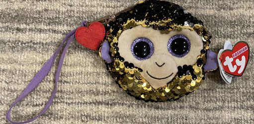 TY Purse Wallet Monkey Coconut