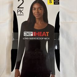 32 Degrees women’s black under shirts Small