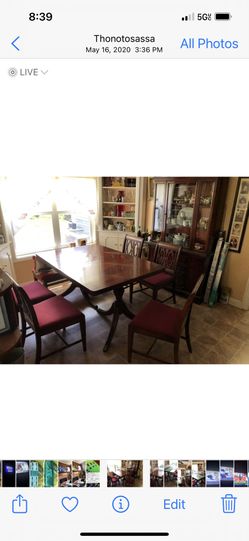 Cherry Wood Dining Set 