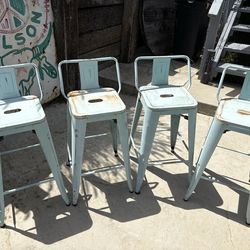Metal bar stools