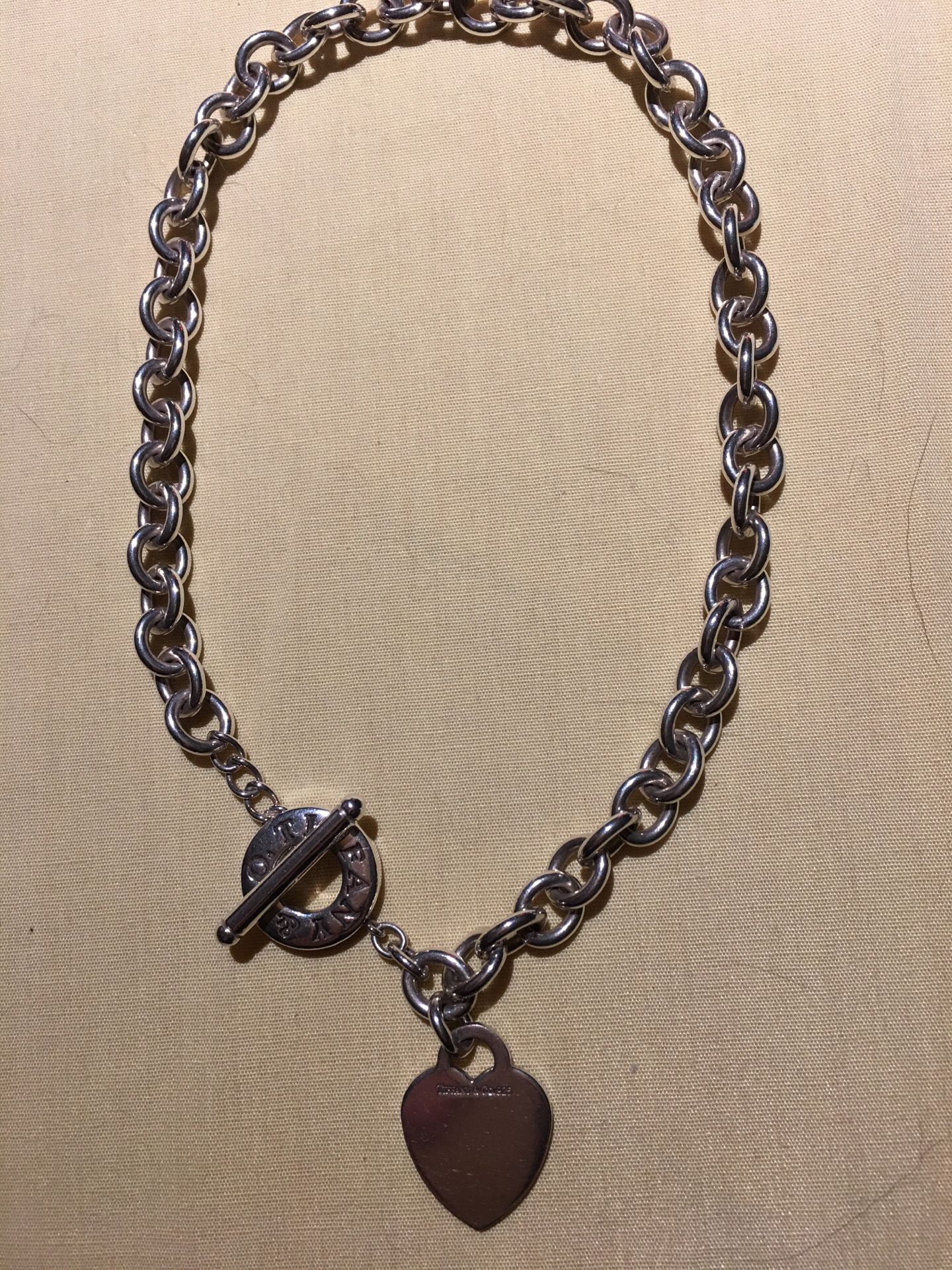 Tiffany heart toggle necklace