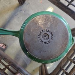 LE CREUSET  -  Forest Green Vintage 2 QT Sauce Pot