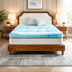 2 Inch Cool Gel Memory Foam Mattress Topper Queen, Pressure Relief Support