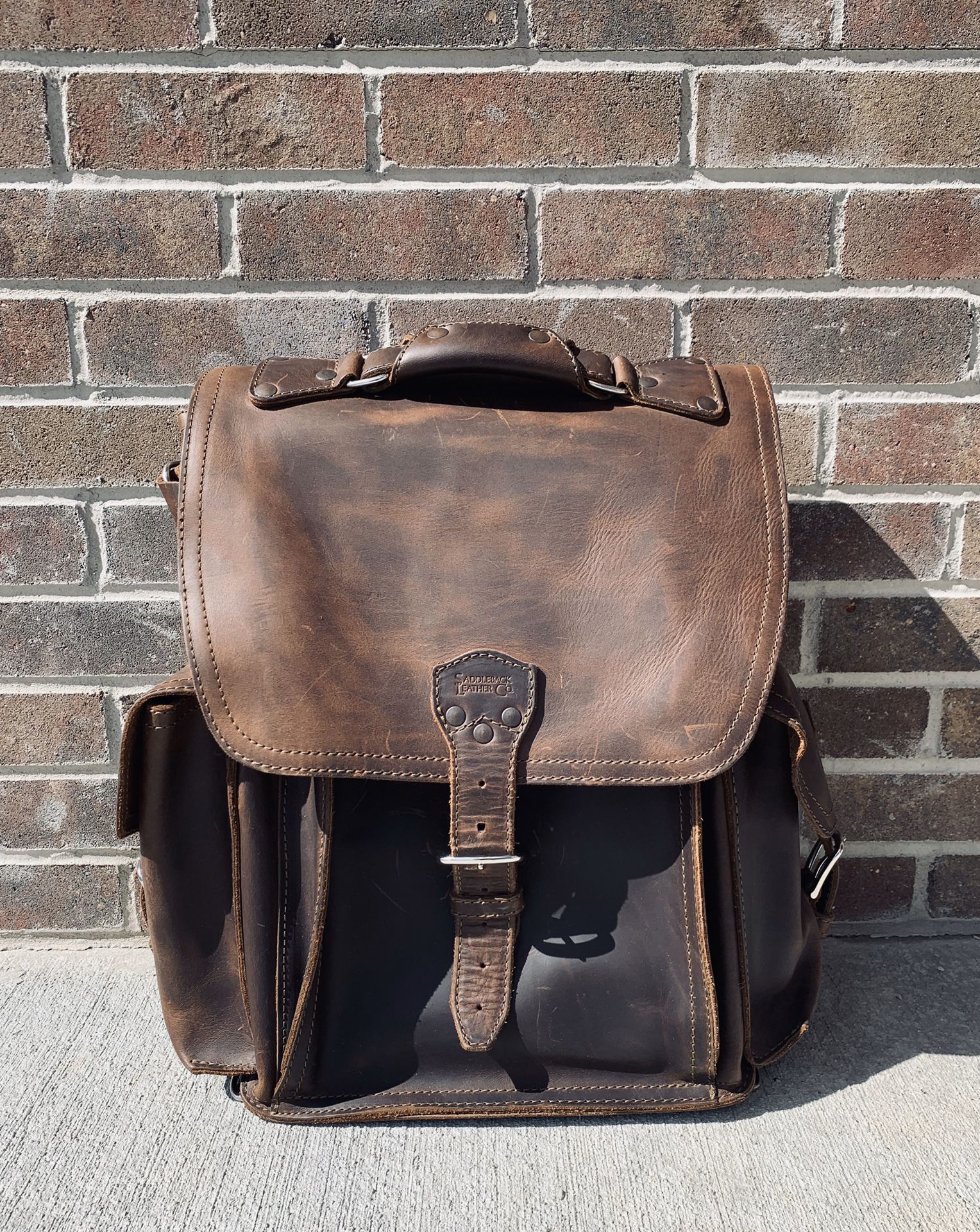 Saddleback Leather Squared Backpack- DCB