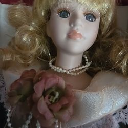 Old Porcelain Doll "Beautiful condition" With Box
