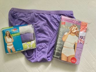 7 NEW Women’s Size 7 Classic & Bikini Cotton Underwear Sealed Packages Hanes & Fruit of Loom