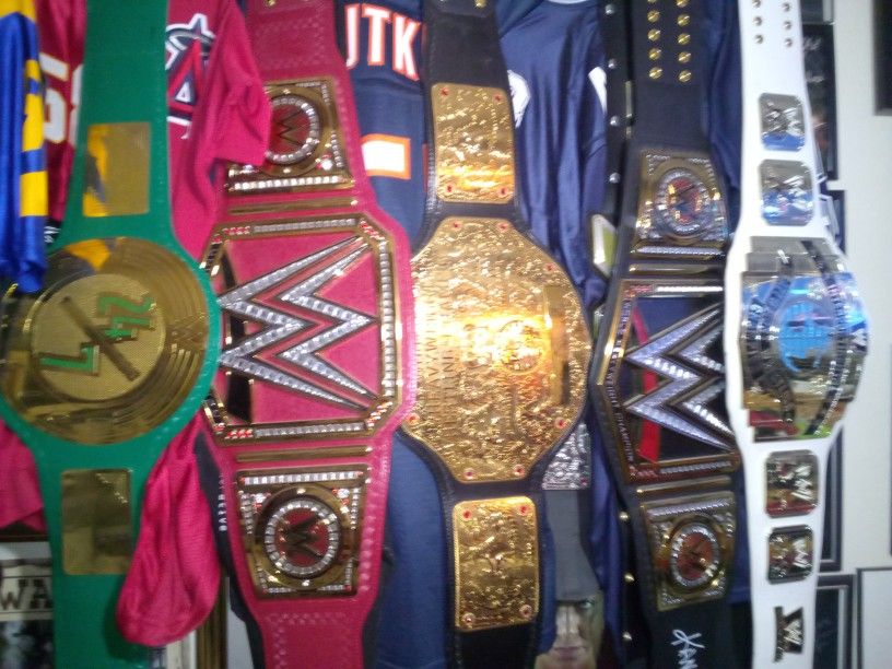 WWE COMMEMORATIVE CHAMPIONSHIP WRESTLING TITLES FROM EVENTS!! only 340 Each!,New Products : American Fashion Style Bags On Sale