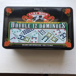 Game Room 91 Shiny With Color Dots 12 Dominoes 