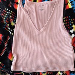 Pink Cropped Tank 