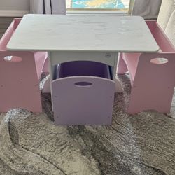 KidKraft Kids Table With Pastel Benches