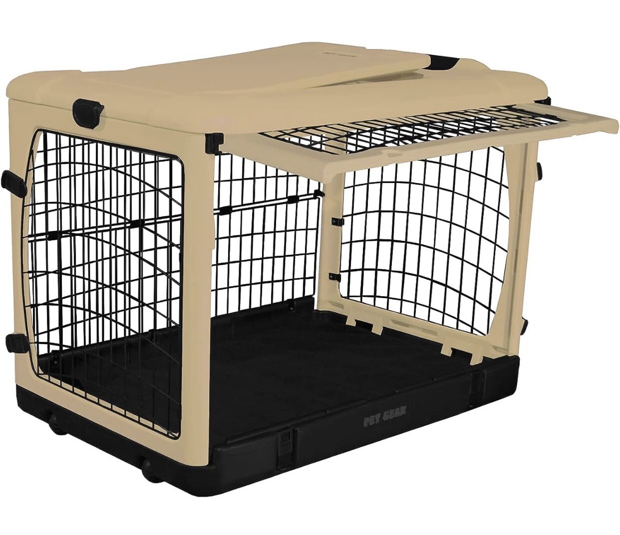Steel Crate For Dogs/Cats (new In Box) Tan Color