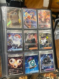 Pokémon cards in binder