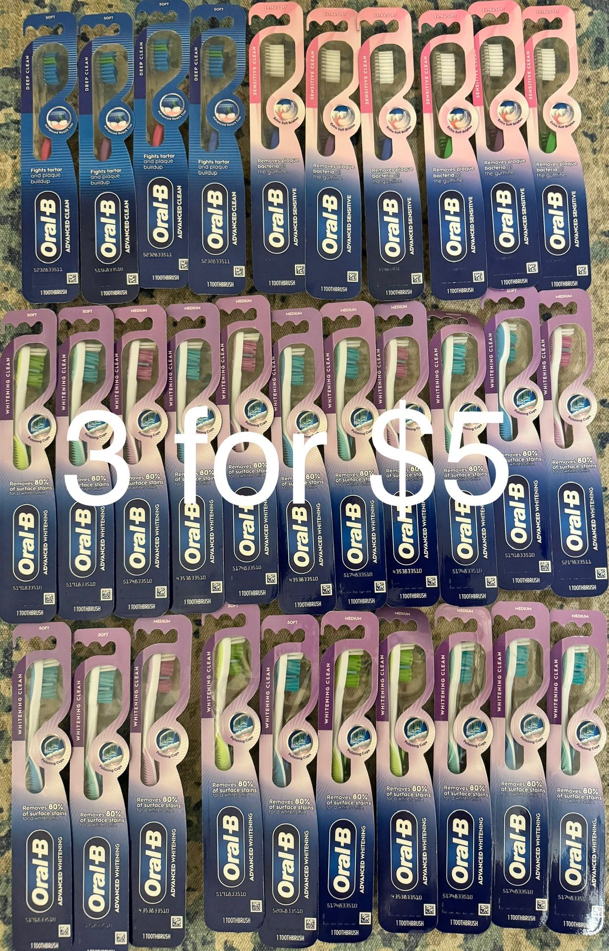 Oral B Toothbrush, Floss