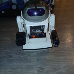 two radio robots from the '80s