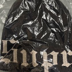 Supreme Old English Printed Beanie 'Black' | Men's Size Onesize