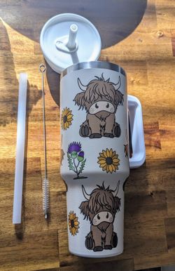 Mum Crew 10" Highland Cow Mug