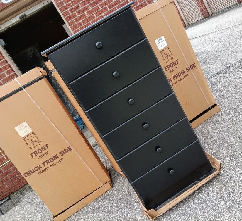 NEW Sharp Contemporary 6-Drawer Dressers by Lang - Still in box, American made!