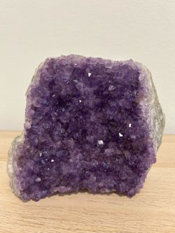 Large Natural Amethyst Cluster Crystal – Beautiful Purple Display Piece
