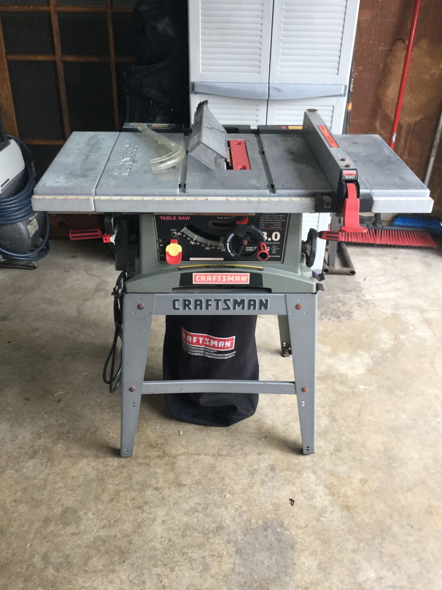 Craftsman table saw clearance 3.0 hp